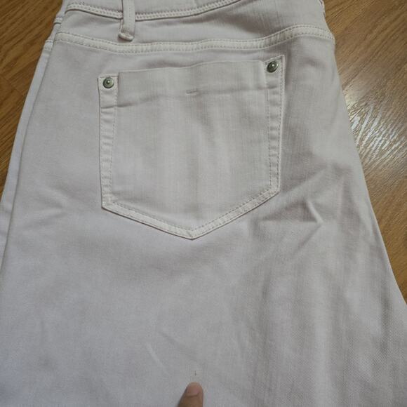 J Jill Women's Plus Sz 16 Authentic Fit Slim Ankle Lavender Denim Jeans Stretchy - Picture 5 of 9